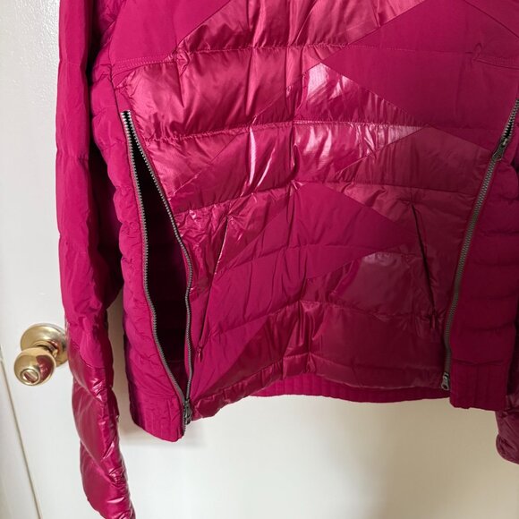Lululemon Down Right Cozy Goose Down Pullover In Berry Rumble US 10 - Picture 6 of 8